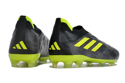 Men's Adidas Copa Pure+ FG Football Boots - Black/Green
