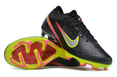 Unisex Nike Air Zoom Mercurial Vapor 15 Elite FG Football Boots - Black/Silver/Green/Red