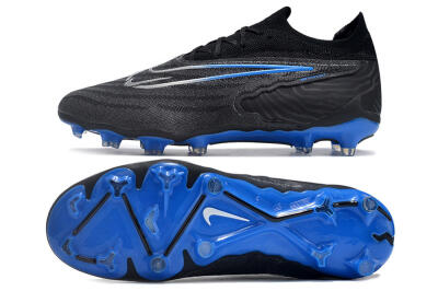 Men's Nike Phantom GX Elite FG Football Boots - Black/Grey/Blue