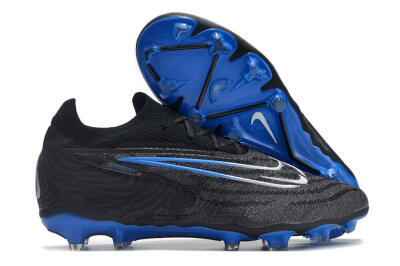Men's Nike Phantom GX Elite FG Football Boots - Black/Grey/Blue