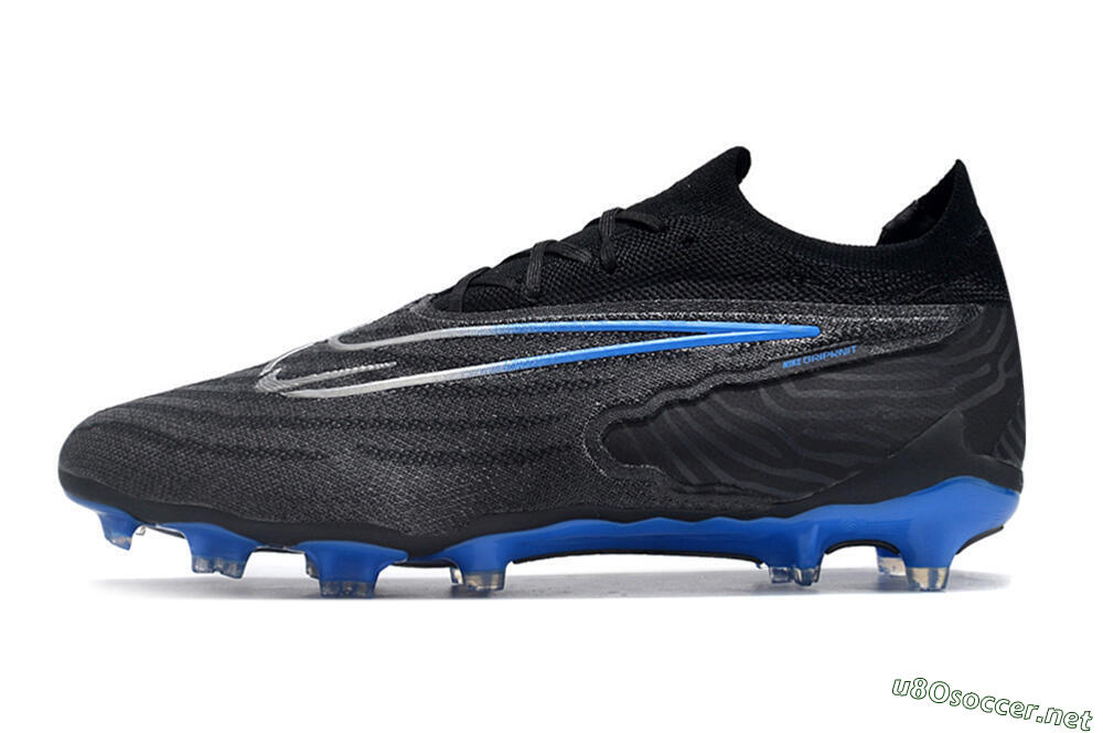 Men's Nike Phantom GX Elite FG Football Boots - Black/Grey/Blue 0