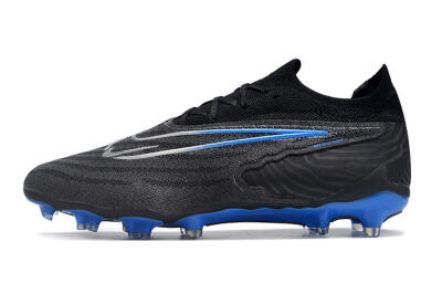 Men's Nike Phantom GX Elite FG Football Boots - Black/Grey/Blue