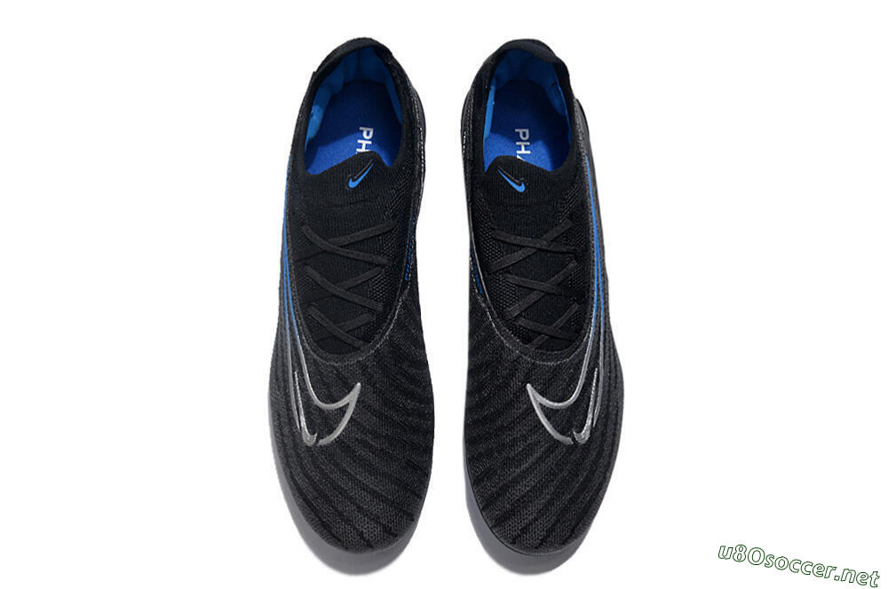 Men's Nike Phantom GX Elite FG Football Boots - Black/Grey/Blue 4