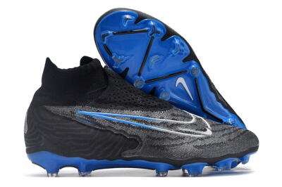 Men's Nike Phantom GX Elite DF Link FG Football Boots - Grey/Black/Blue