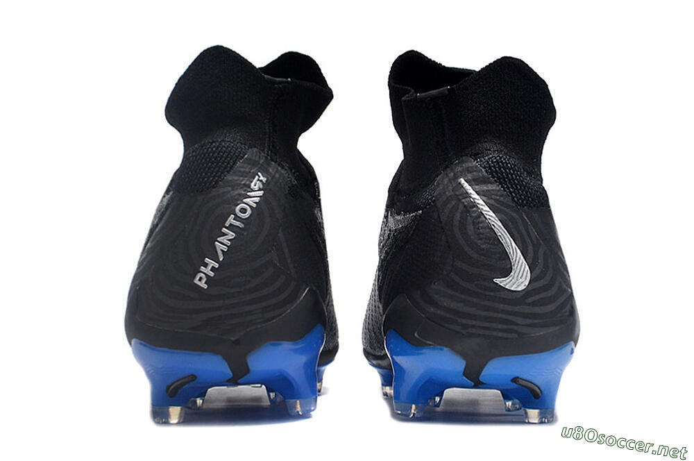 Men's Nike Phantom GX Elite DF Link FG Football Boots - Grey/Black/Blue 5