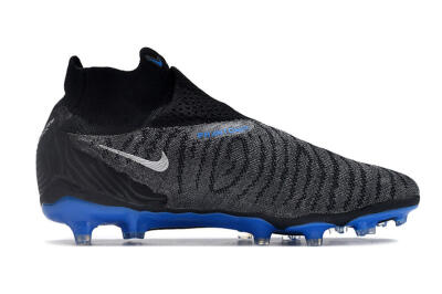 Men's Nike Phantom GX Elite DF Link FG Football Boots - Grey/Black/Blue