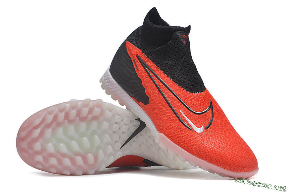 Unisex Nike Phantom GX Elite DF Link TF Football Shoes - Red/Black/White 3