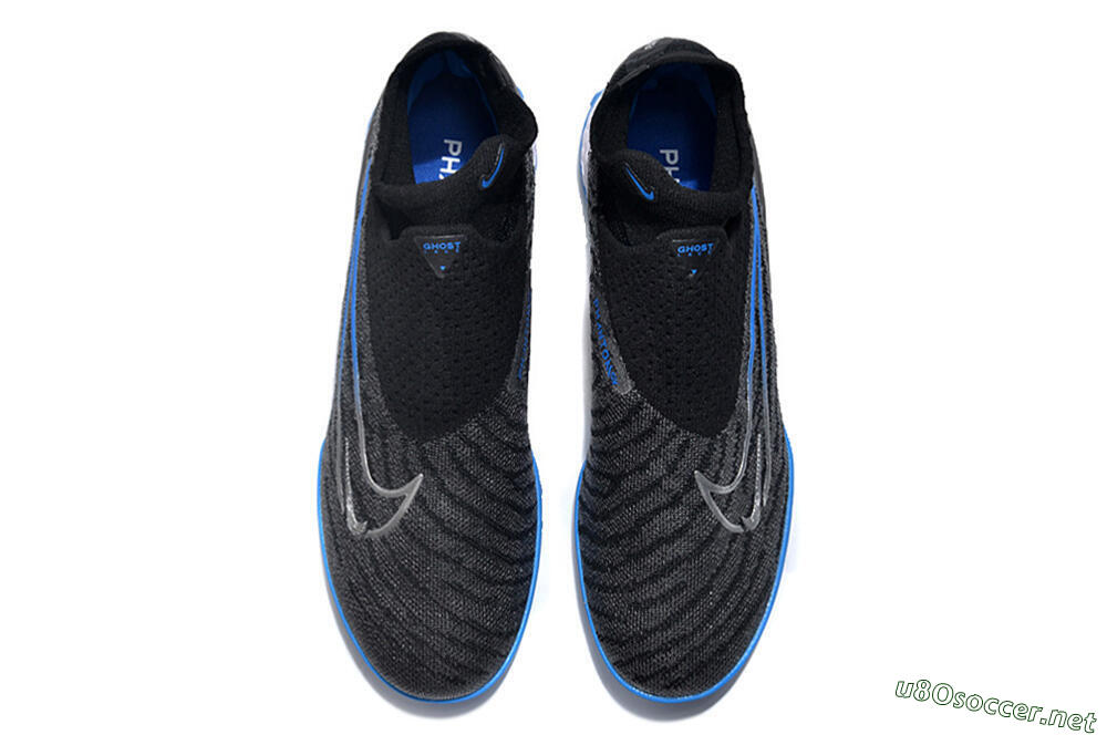 Unisex Nike Phantom GX Elite DF Link TF Football Shoes - Black/Blue/White 4