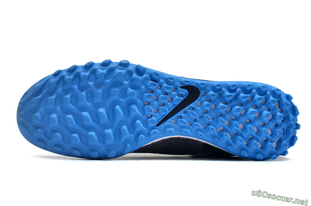 Unisex Nike Phantom GX Elite DF Link TF Football Shoes - Black/Blue/White 6
