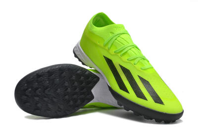 Men's Adidas X Crazyfast.1 TF Football Shoes - Green/Black/White