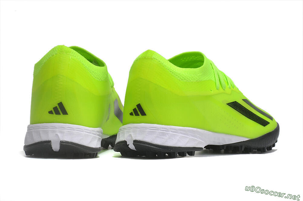 Men's Adidas X Crazyfast.1 TF Football Shoes - Green/Black/White 6