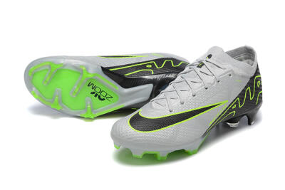 Men's Nike Air Zoom Mercurial Vapor 15 Elite FG Football Boots - White/Black/Green