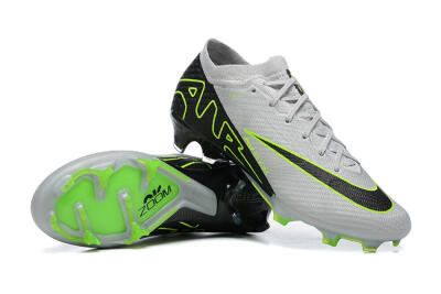 Men's Nike Air Zoom Mercurial Vapor 15 Elite FG Football Boots - White/Black/Green