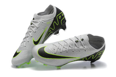 Men's Nike Air Zoom Mercurial Vapor 15 Elite FG Football Boots - White/Black/Green