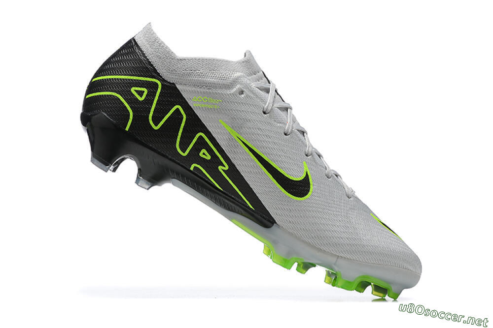 Men's Nike Air Zoom Mercurial Vapor 15 Elite FG Football Boots - White/Black/Green 6