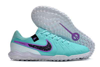 Men's Nike Tiempo Legend 10 Academy TF Football Shoes - Blue/Purple/White