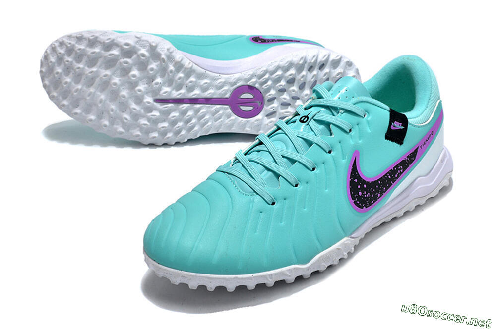 Men's Nike Tiempo Legend 10 Academy TF Football Shoes - Blue/Purple/White 3