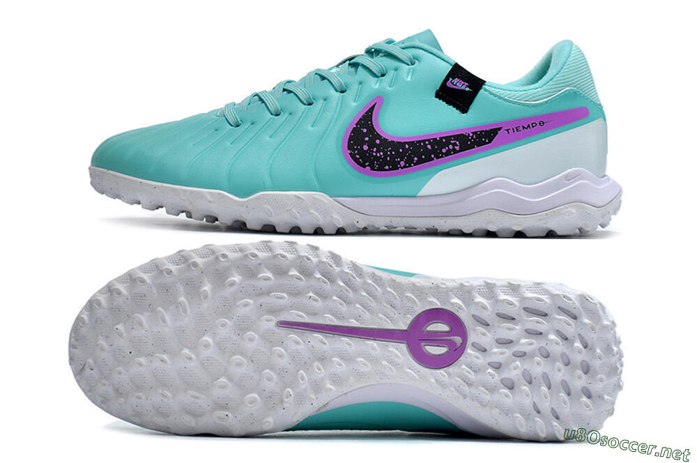 Men's Nike Tiempo Legend 10 Academy TF Football Shoes - Blue/Purple/White 1
