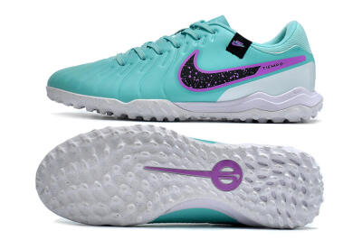 Men's Nike Tiempo Legend 10 Academy TF Football Shoes - Blue/Purple/White