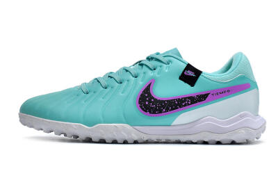 Men's Nike Tiempo Legend 10 Academy TF Football Shoes - Blue/Purple/White
