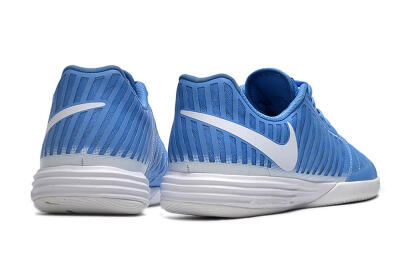 Men's Nike Lunar Gato 2 IC Football Shoes - Blue/White