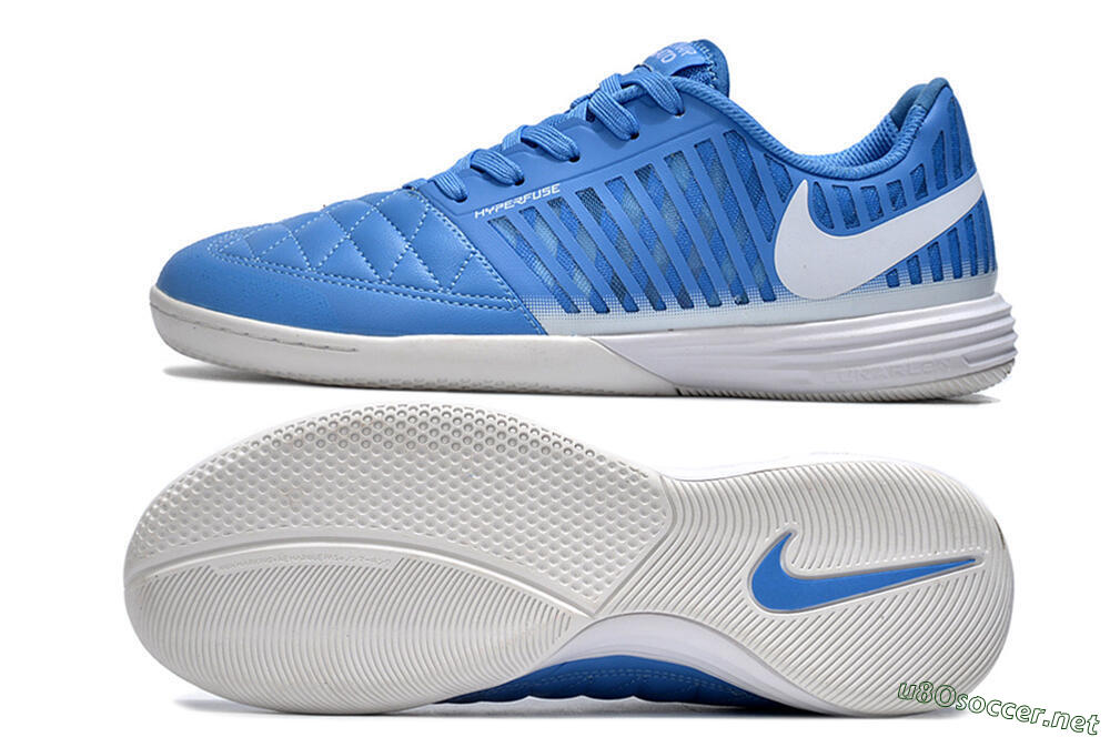 Men's Nike Lunar Gato 2 IC Football Shoes - Blue/White 1