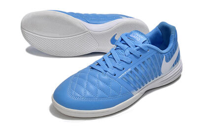 Men's Nike Lunar Gato 2 IC Football Shoes - Blue/White