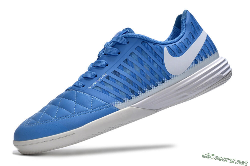 Men's Nike Lunar Gato 2 IC Football Shoes - Blue/White 6