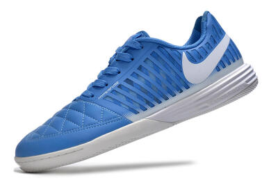 Men's Nike Lunar Gato 2 IC Football Shoes - Blue/White