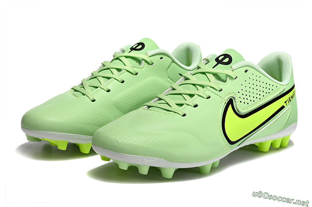 Men's Nike Tiempo Legend 9 Academy AG Football Boots - Green/Black/Yellow 9