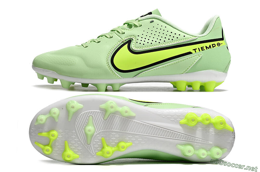 Men's Nike Tiempo Legend 9 Academy AG Football Boots - Green/Black/Yellow 1