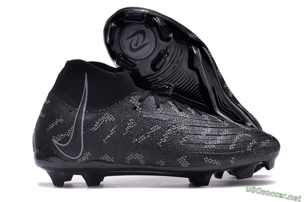 Unisex Nike Phantom Luna Elite FG Football Boots - Black/Grey 2