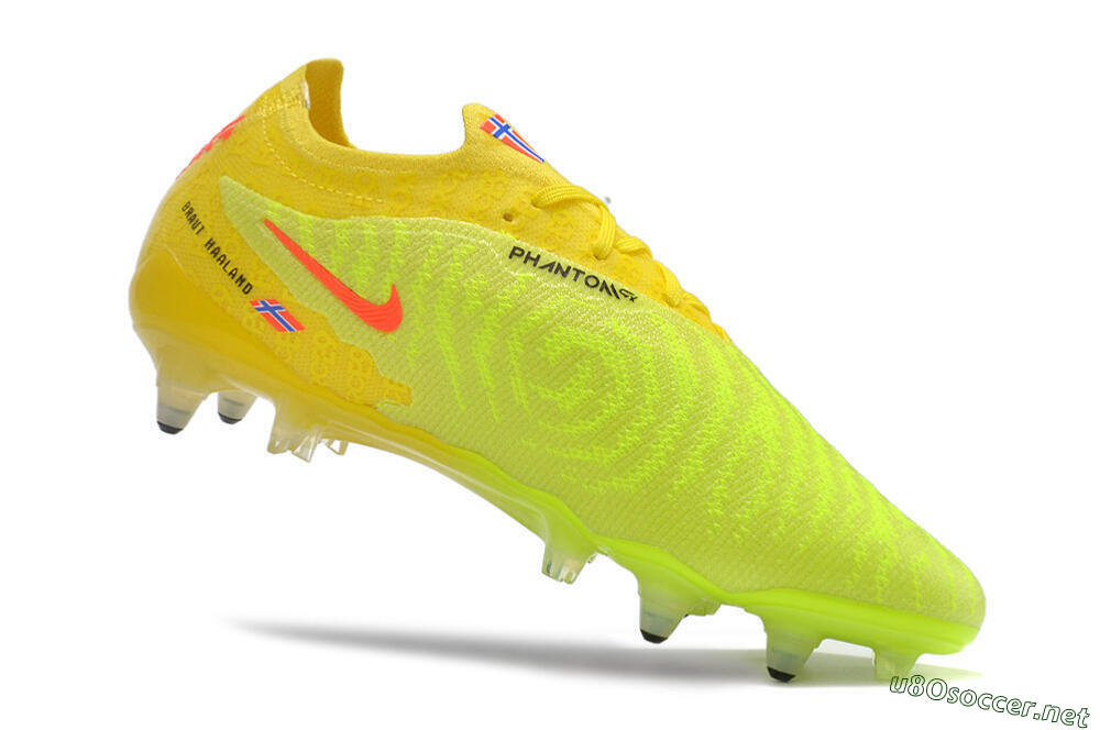 Men's Nike Phantom GX Elite Link Pro SG Football Boots - Yellow/Green/Black/White 4