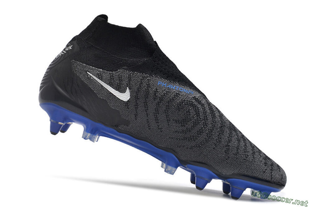 Men's Nike Phantom GX Elite DF Link Pro SG Football Boots - Black/Grey/Blue 4
