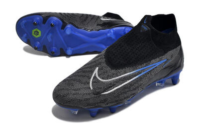 Men's Nike Phantom GX Elite DF Link Pro SG Football Boots - Black/Grey/Blue