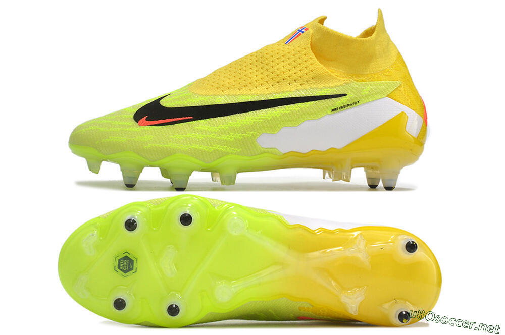 Men's Nike Phantom GX Elite DF Link Pro SG Football Boots - Yellow/Green/Black/White 1