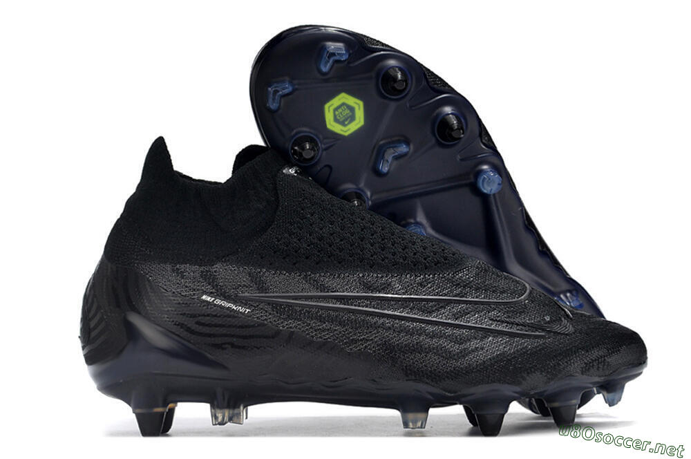 Men's Nike Phantom GX Elite DF Link Pro SG Football Boots - Black/Blue 2