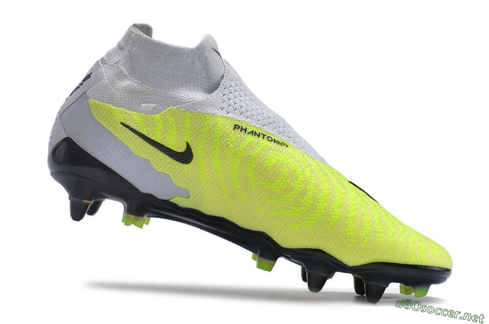 Men's Nike Phantom GX Elite DF Link Pro SG Football Boots - White/Green/Black 4