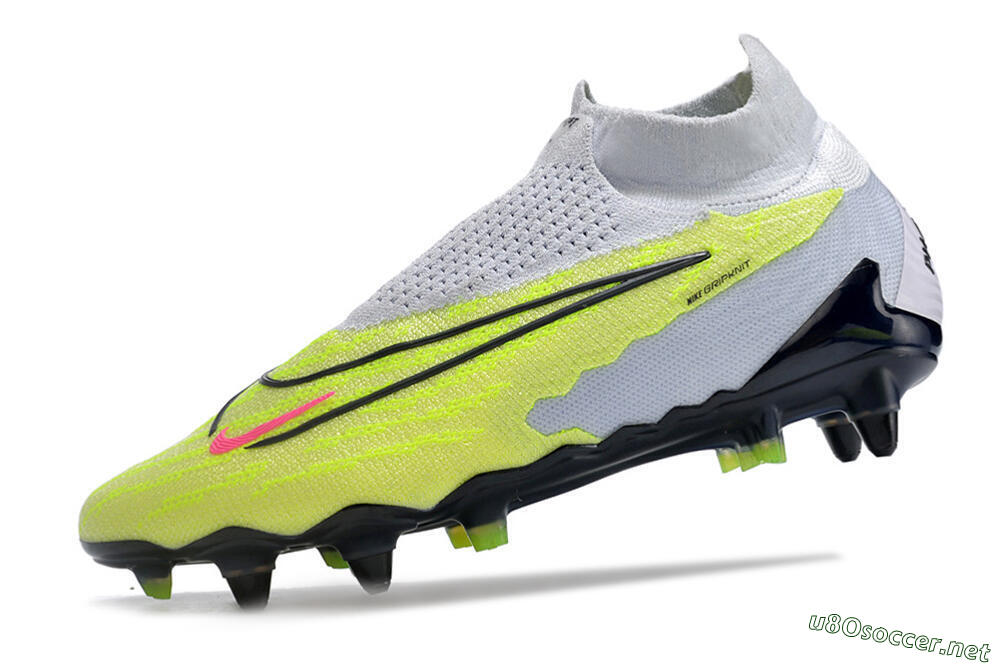 Men's Nike Phantom GX Elite DF Link Pro SG Football Boots - White/Green/Black 5