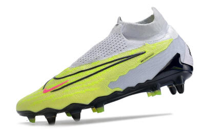 Men's Nike Phantom GX Elite DF Link Pro SG Football Boots - White/Green/Black