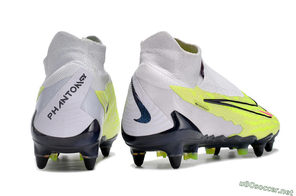 Men's Nike Phantom GX Elite DF Link Pro SG Football Boots - White/Green/Black 6