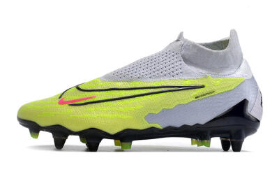 Men's Nike Phantom GX Elite DF Link Pro SG Football Boots - White/Green/Black