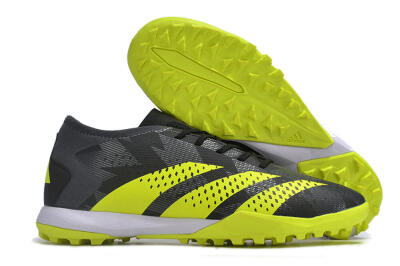 Men's Adidas Predator Accuracy.3 TF Football Shoes - Black/Green/White