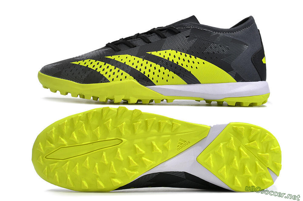 Men's Adidas Predator Accuracy.3 TF Football Shoes - Black/Green/White 1