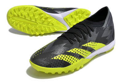 Men's Adidas Predator Accuracy.3 TF Football Shoes - Black/Green/White