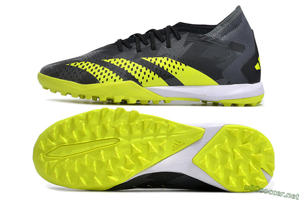 Men's Adidas Predator Accuracy.3 TF Football Shoes - Black/Green/White 1