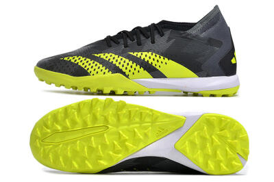 Men's Adidas Predator Accuracy.3 TF Football Shoes - Black/Green/White