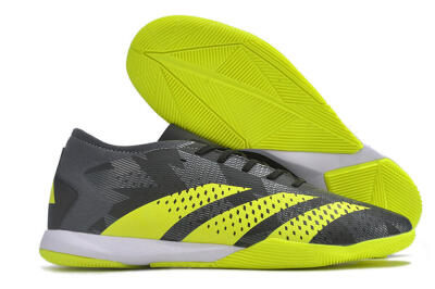 Men's Adidas Predator Accuracy.3 IC Football Shoes - Black/Green/White
