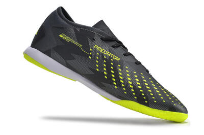 Men's Adidas Predator Accuracy.3 IC Football Shoes - Black/Green/White