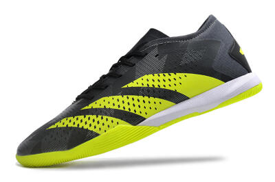 Men's Adidas Predator Accuracy.3 IC Football Shoes - Black/Green/White